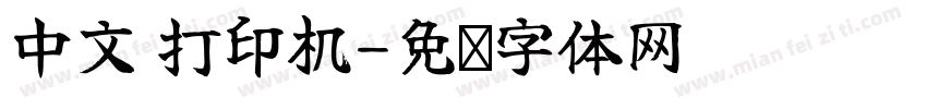 中文 打印机字体转换